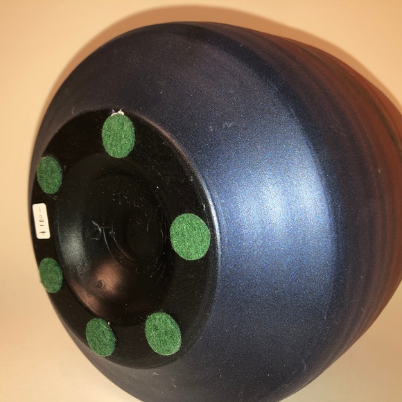 *SOLD*Tom Krueger Copper & Purple Raku Art Pottery - Picture 5 of 6